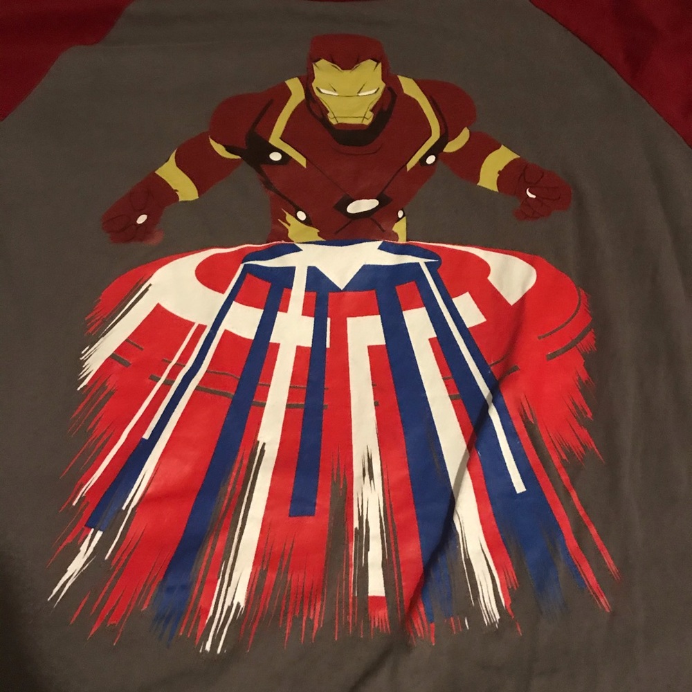 Marvel Captain America and IronMan T-shirt
